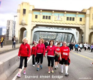 Tina Moore - Sun Run Burrard Street Bridge